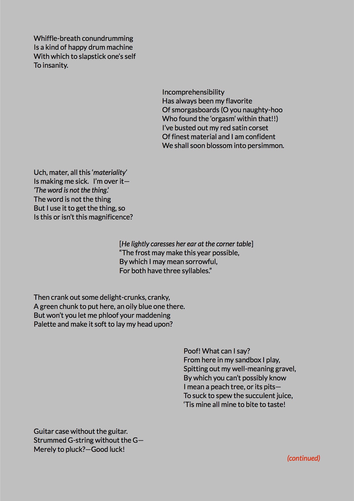 Whittlesey dialogue
